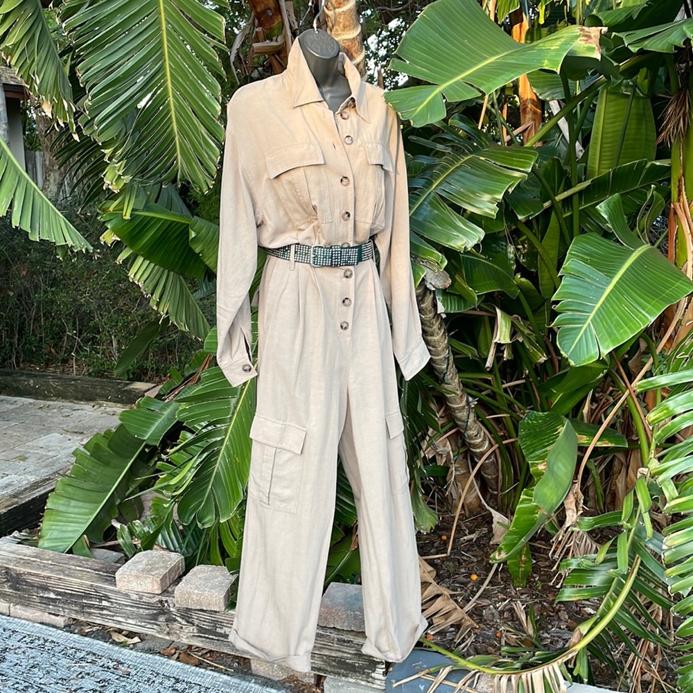 H&M utility cargo jumpsuit